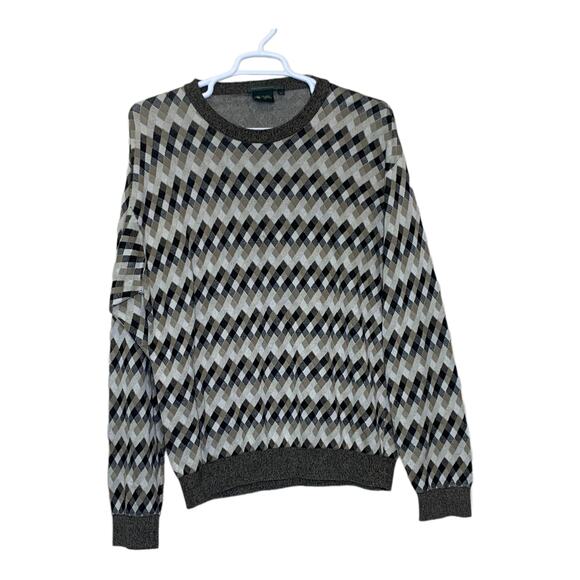 Bobby Jones cream black cotton crew neck golf sweater size XL - Picture 7 of 9